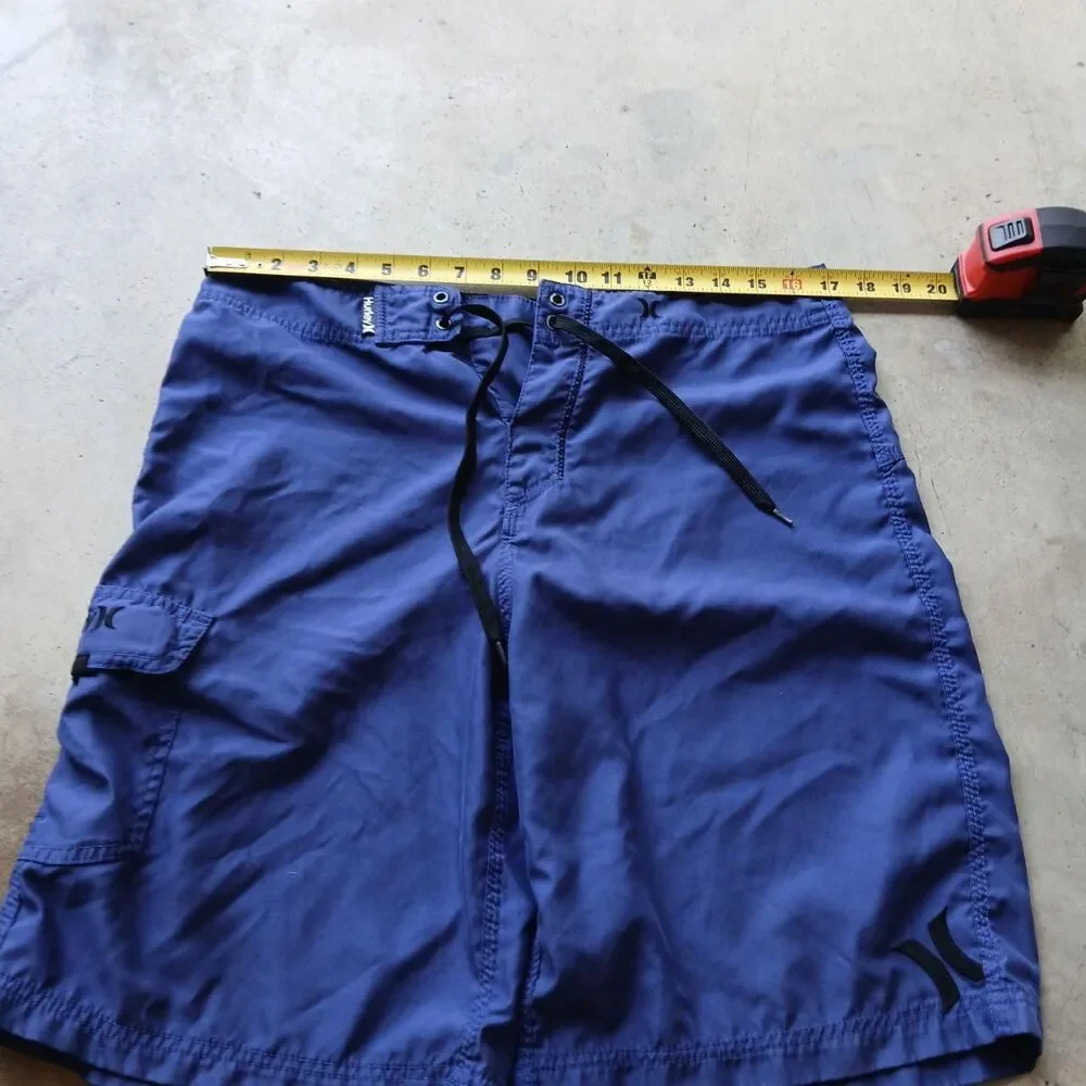 Hurley Men's Navy and Blue Swimsuit-one-piece